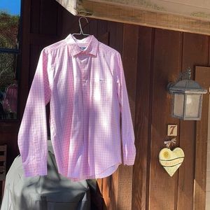 Vineyard Vines Pink Gingham Button Down